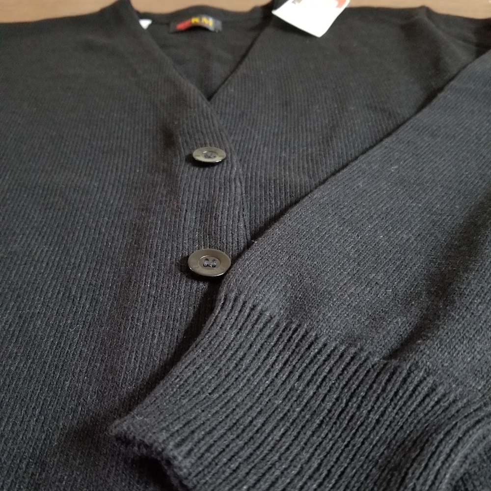 Black Cardigan Sweater